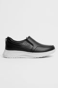 Black Premium Comfort Slip-On Sneakers – Everyday Smart Casual Style