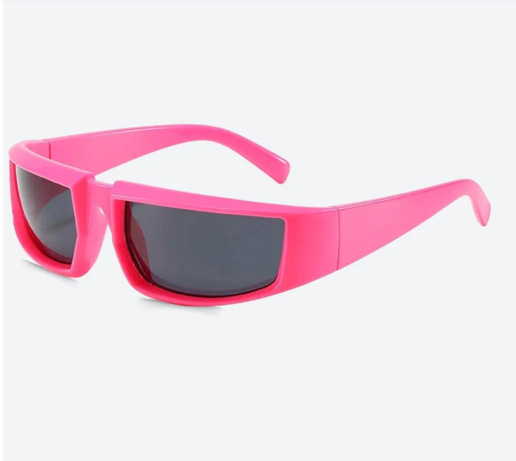 Cyberpunk Rave Sunglasses – Futuristic Neon Style & UV Protection